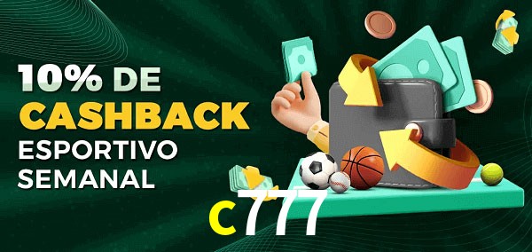 10% de bônus de cashback na c777